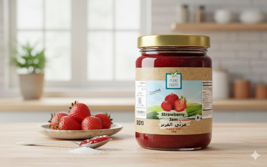 Strawberry Jam ( For Diabetes) 240g مربى الفريز ملائم للسكري