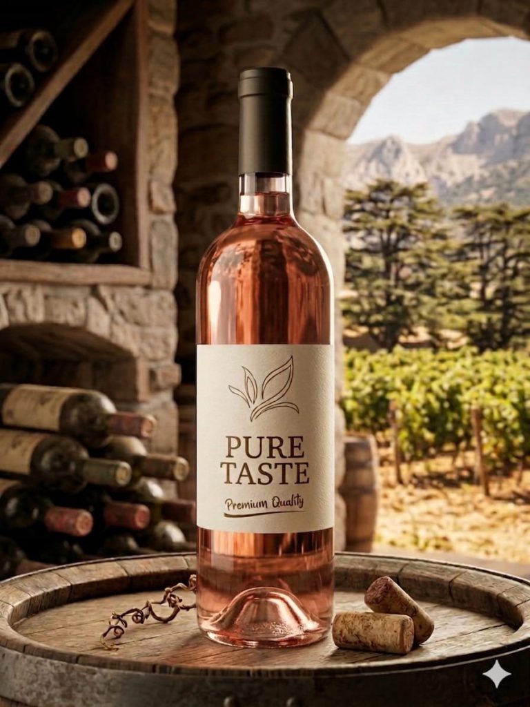 Rose wine 750ml نبيذ روزي
