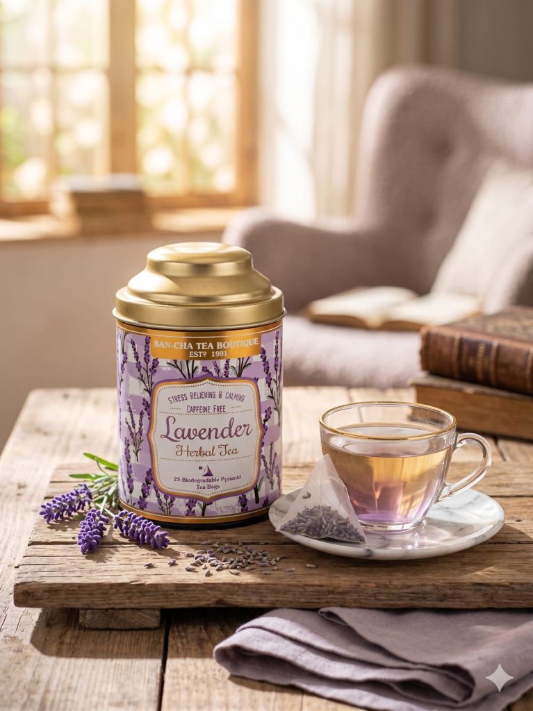 Lavender herbal tea