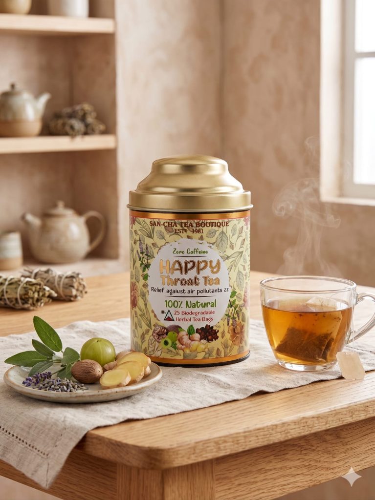 Happy throat tea