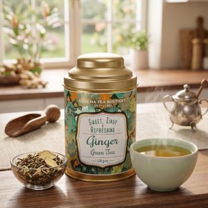 Ginger green tea شاي الزنجبيل الأخضر