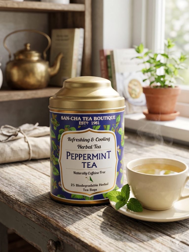 Peppermint tea  شاي بالنعناع