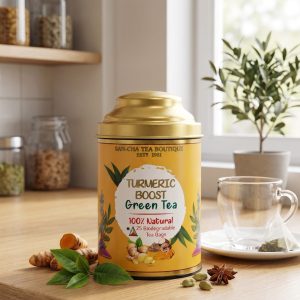 Turmeric boost green tea