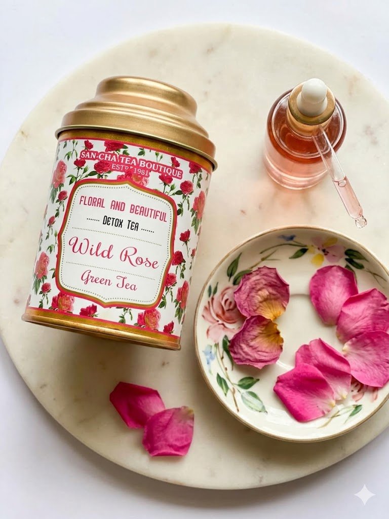 Wlid rose green tea