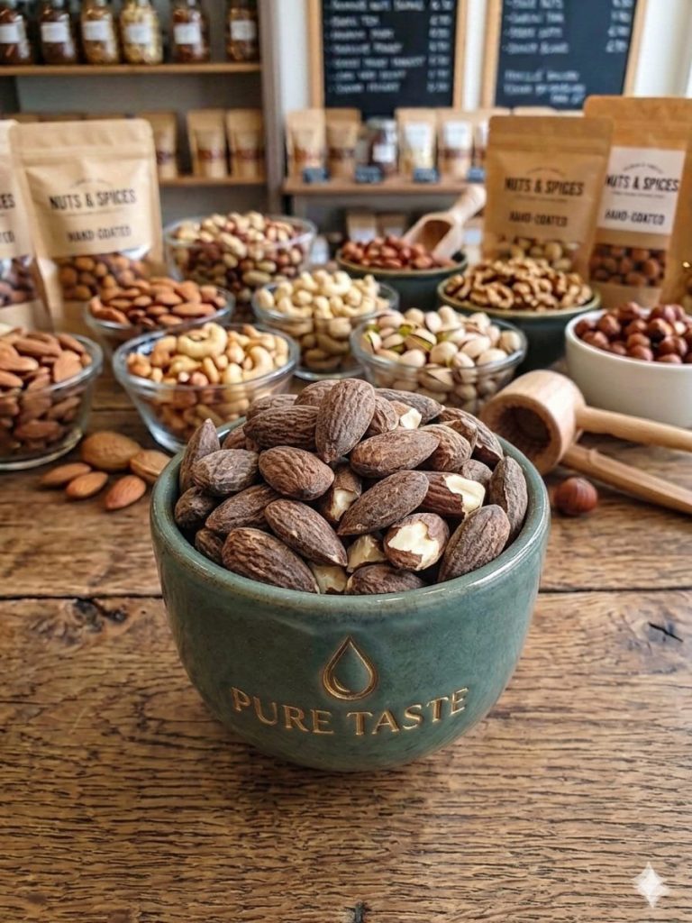 Almond roasted non salted 
لوز محمص غير مملح