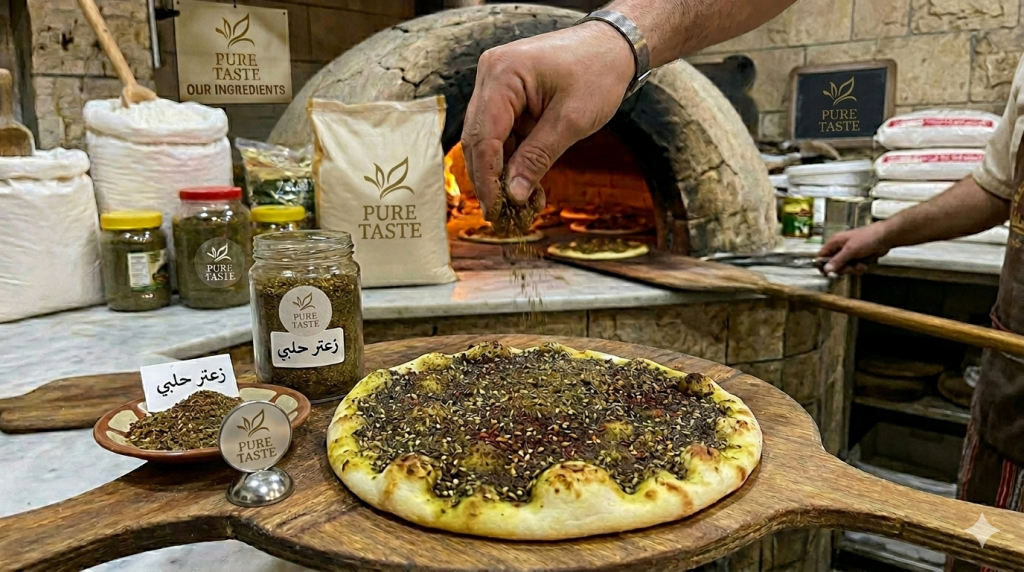 Zaatar Halabi زعتر حلبي مع دبس رمان