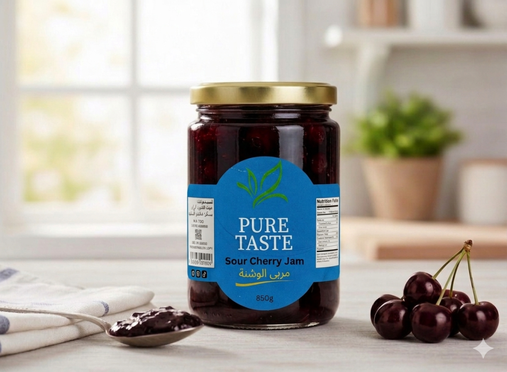 Sour Cherry Jam 850g مربى الوشنة
