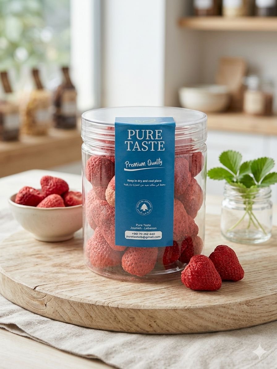 Freezed Dried Fruits Strawberry 65g فراولة مجففة