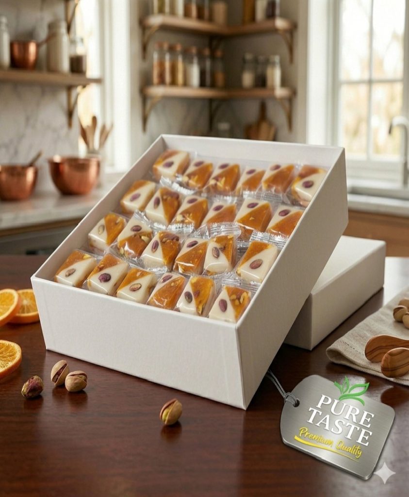 Mlouki Marzipan Carre ملوكي مرصبان مربع